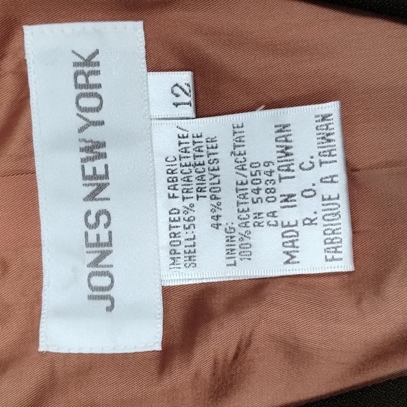 Jones New York Green Long Blazer Jacket Size 12 button front Jones New Y… - Picture 7 of 9